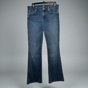 7 For All Mankind Women’s Bootcut Jeans Size 29 Medium Wash Stretch Denim USA